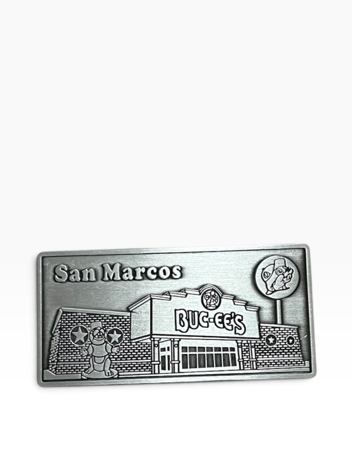 Buc-ee's Silver Location Magnet