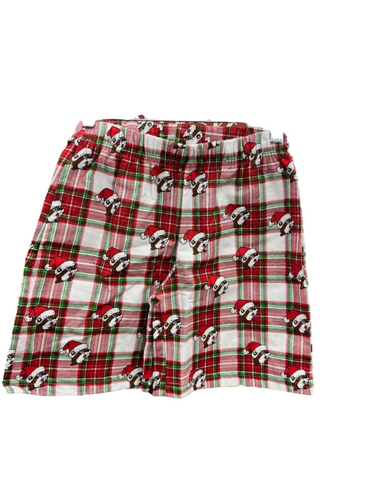 Buc-ee’s Plaid Christmas Lounge Shorts – Festive Elastic Waist Holiday Pajama Bottoms