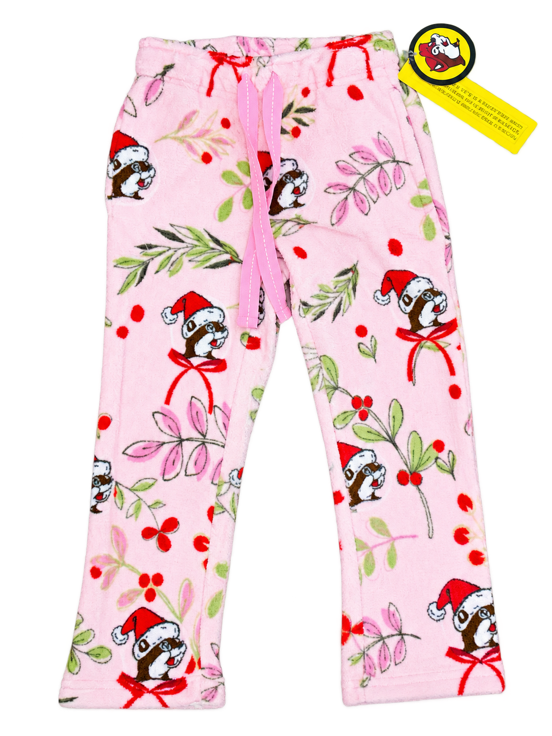 Buc-ee’s Pink Christmas Plush Pajama Pants