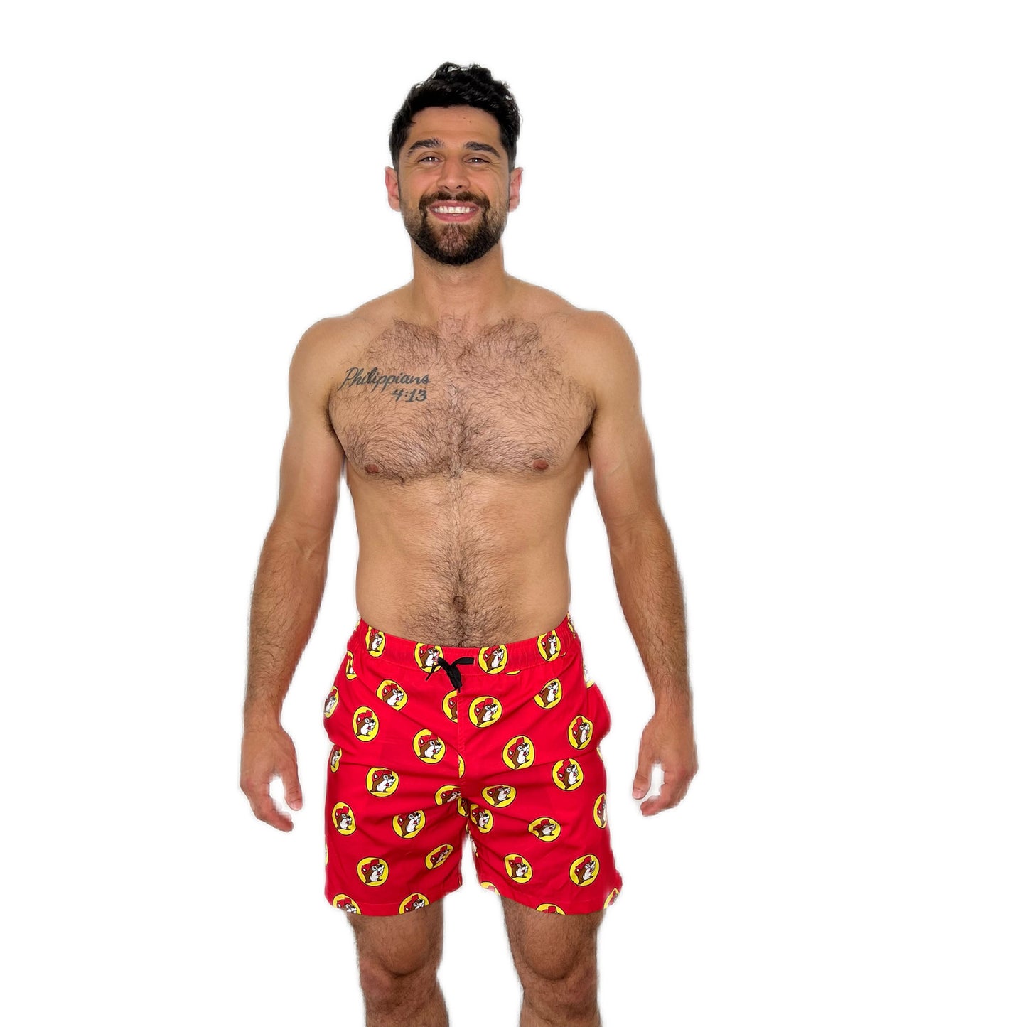 Buc-ee's Swim Trunks Beaver Logo buc ees buc ee's bucees buccees buc-ees