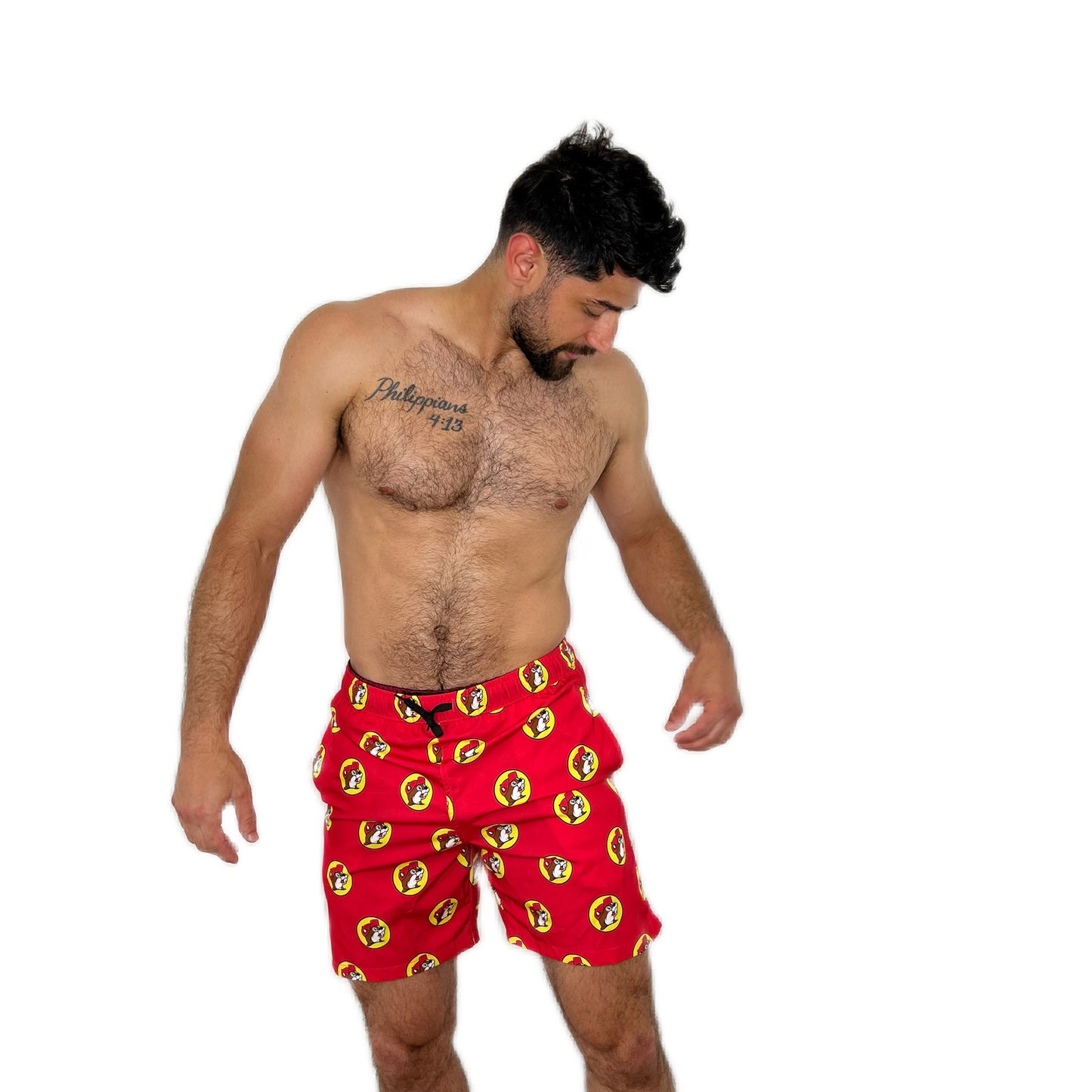 Buc-ee's Swim Trunks Beaver Logo buc ees buc ee's bucees buccees buc-ees