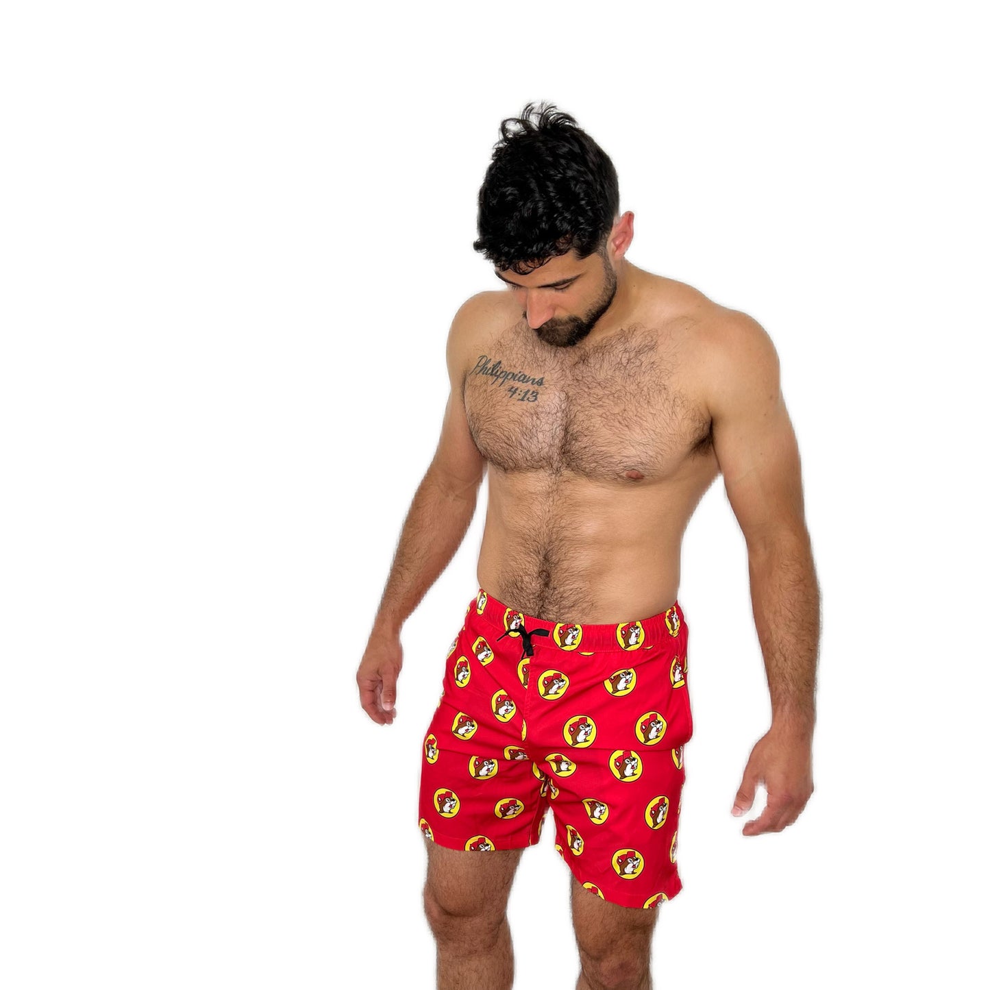 Buc-ee's Swim Trunks Beaver Logo buc ees buc ee's bucees buccees buc-ees
