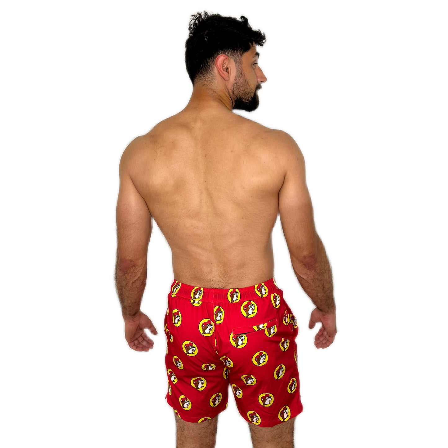Buc-ee's Swim Trunks Beaver Logo buc ees buc ee's bucees buccees buc-ees