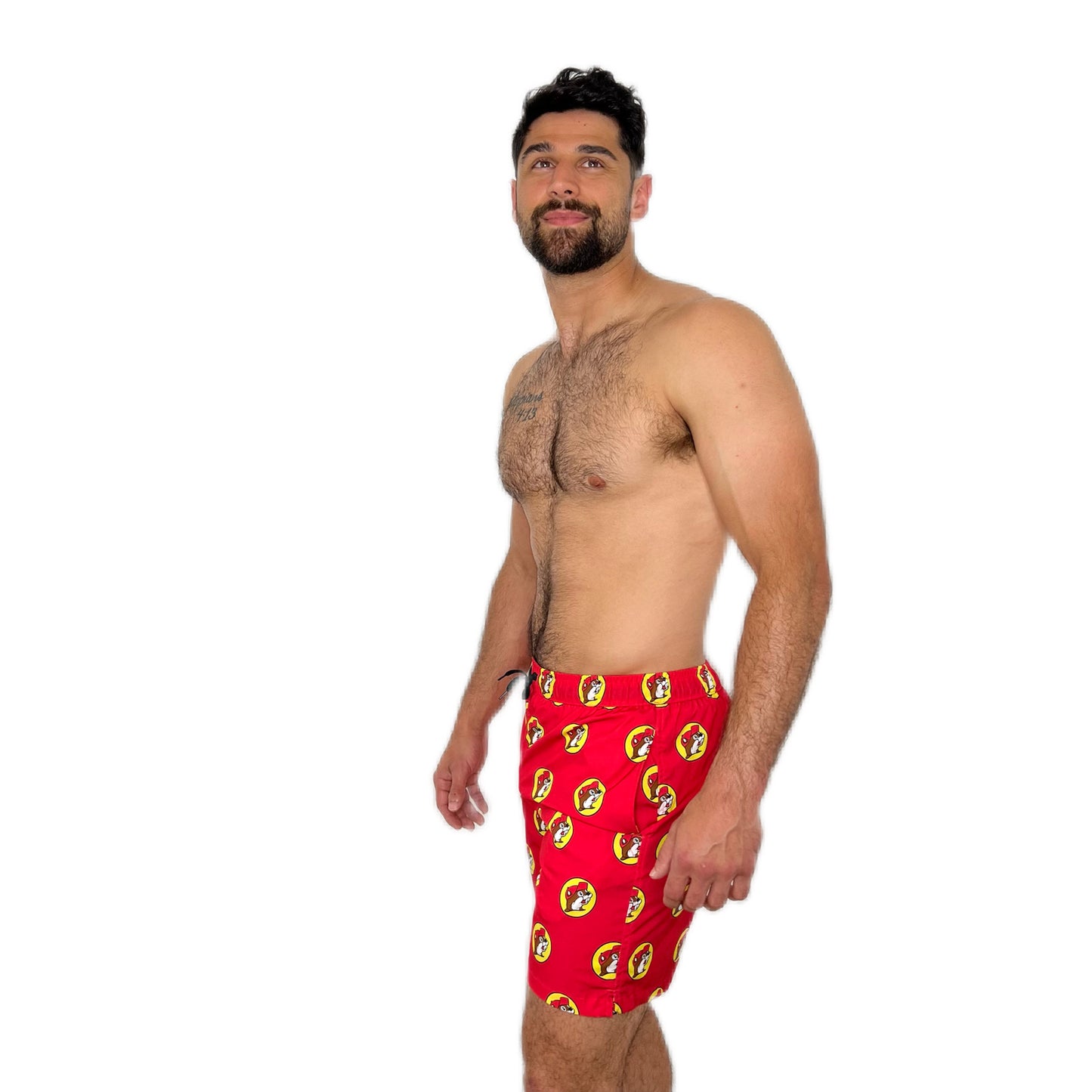 Buc-ee's Swim Trunks Beaver Logo buc ees buc ee's bucees buccees buc-ees