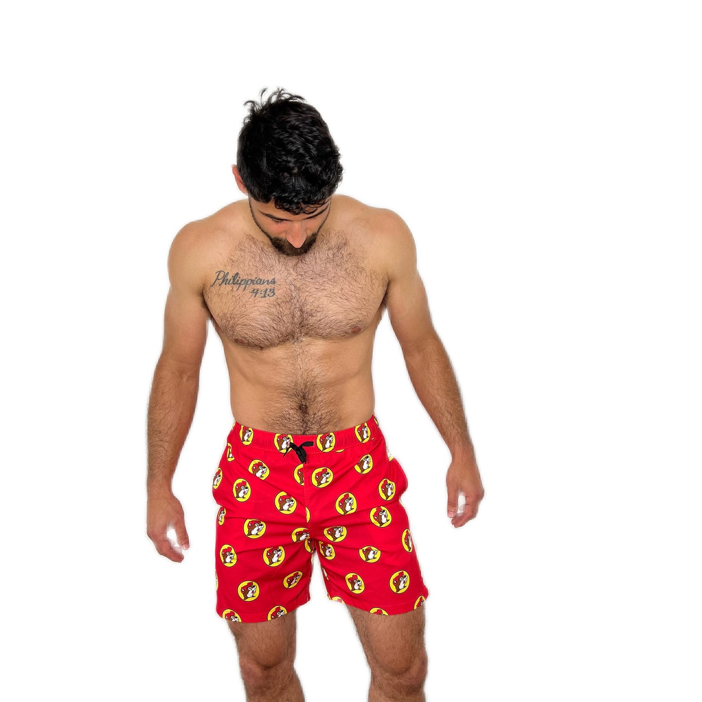 Buc-ee's Swim Trunks Beaver Logo buc ees buc ee's bucees buccees buc-ees