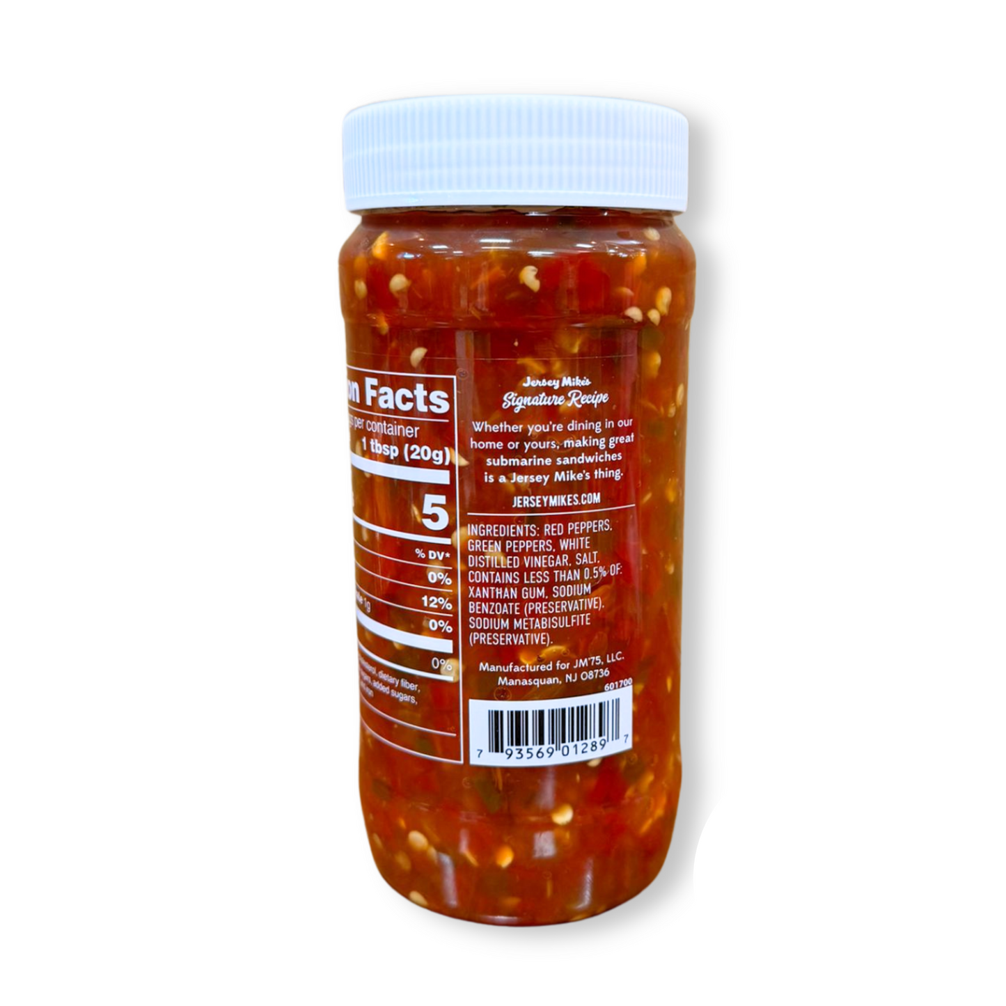 Jersey Mikes Subs Hot Chopped Pepper Relish, 16 oz
