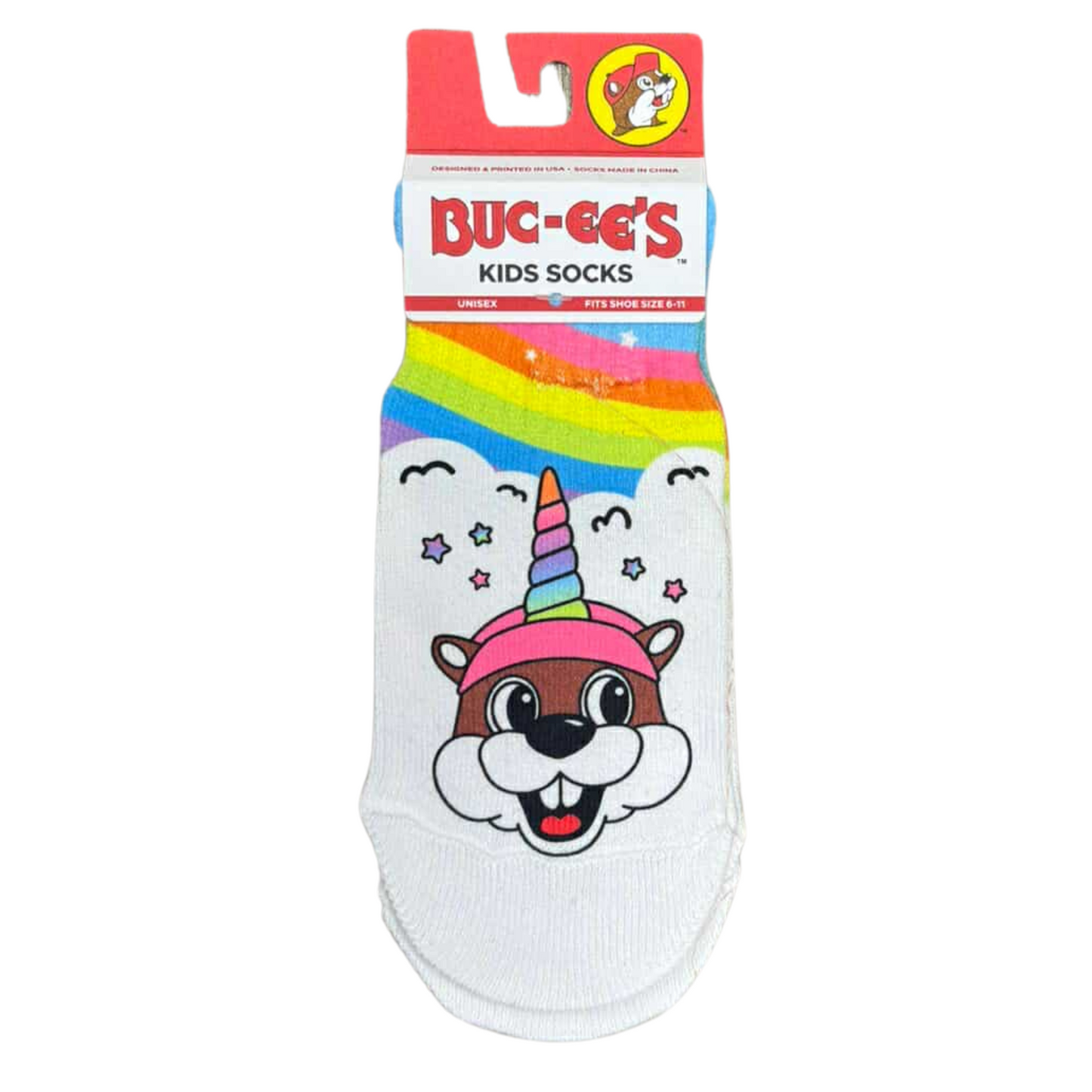 Buc-ee's Ankle Sublimated Kids Socks