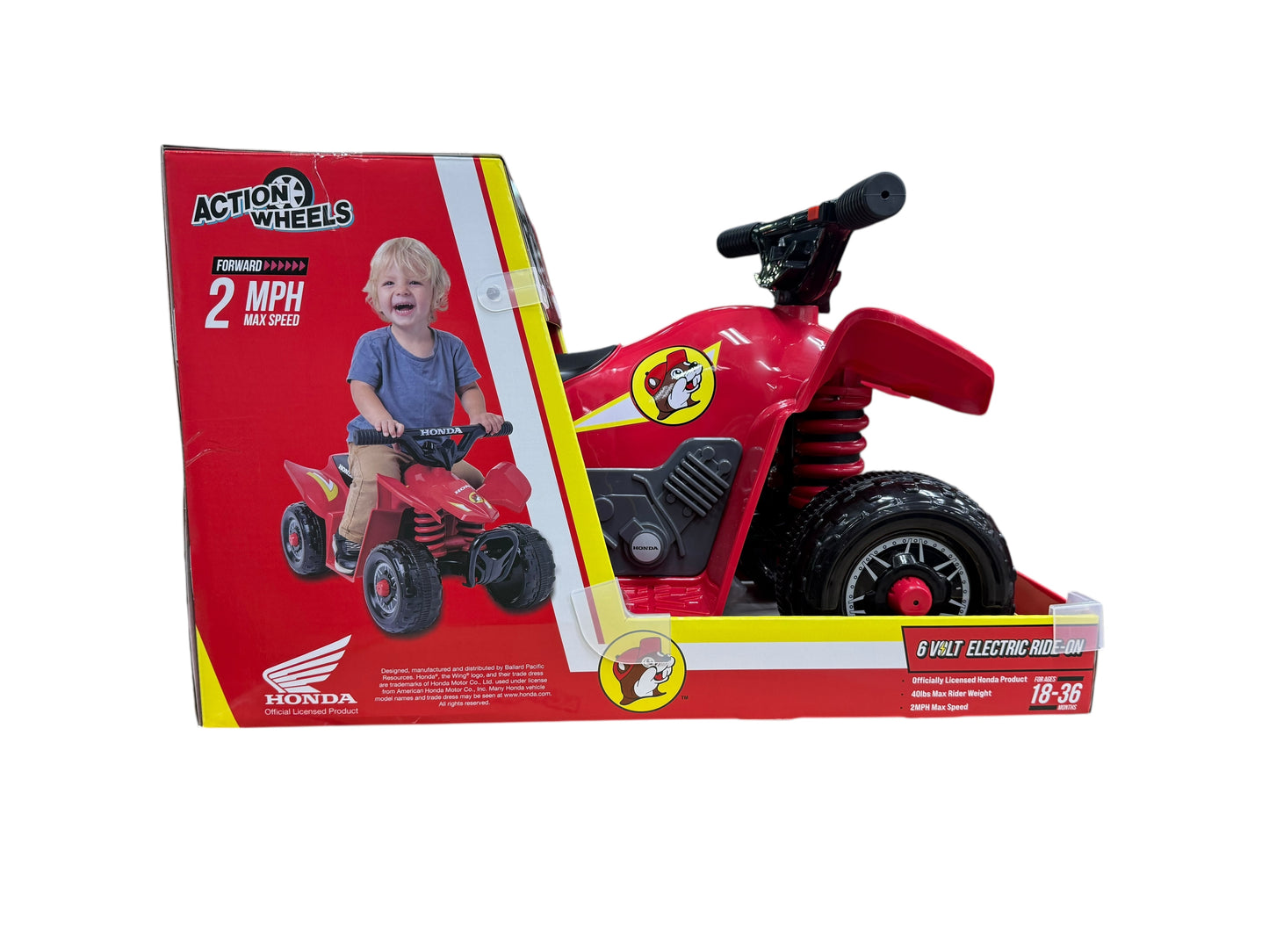 Buc-ee’s Honda TRX ATV 6V ride-on for kids