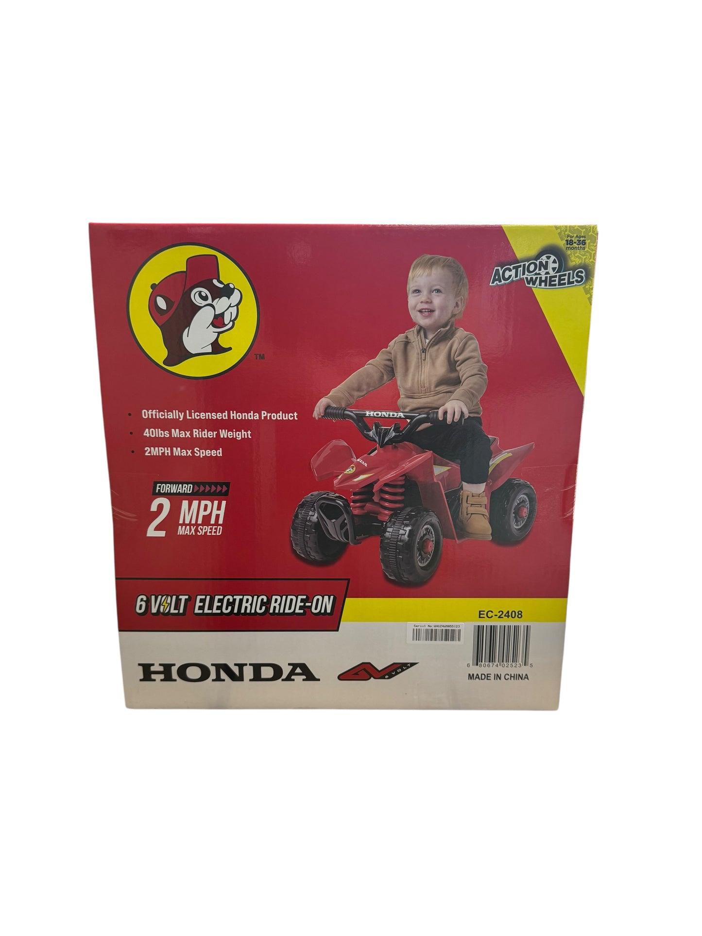 buc-ee's kid power wheel