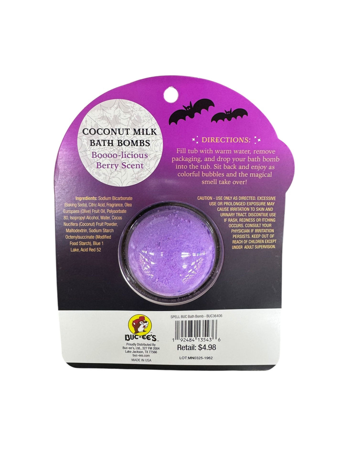 buc-ee's halloween bath bomb