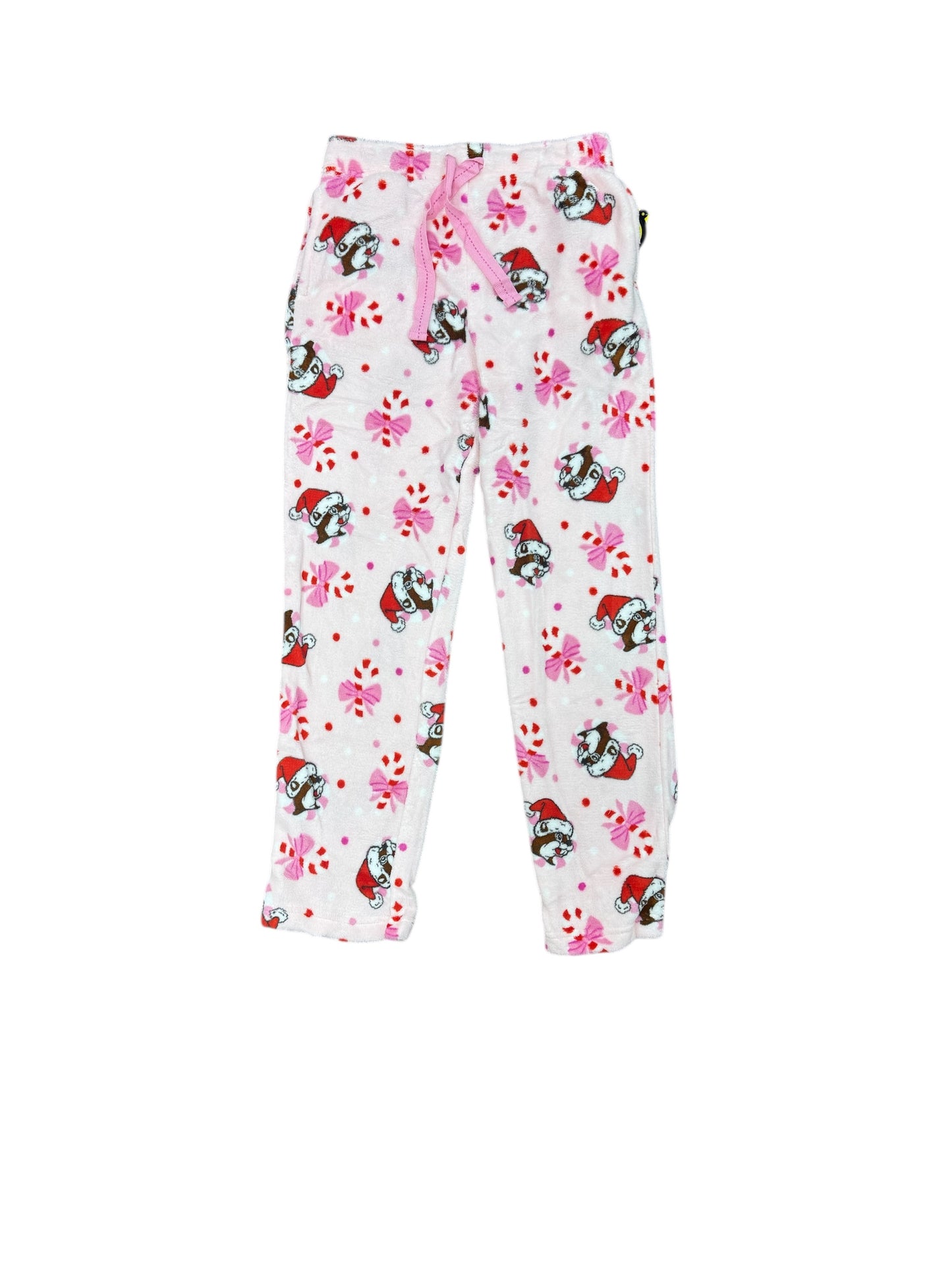 Buc-ee’s Pink Candy Cane Holiday Lounge Set – Long Sleeve & Pants