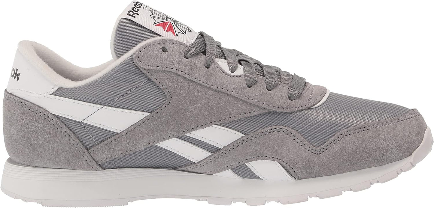 Reebok Men's Classic Nylon Sneaker 11 Pure Grey White