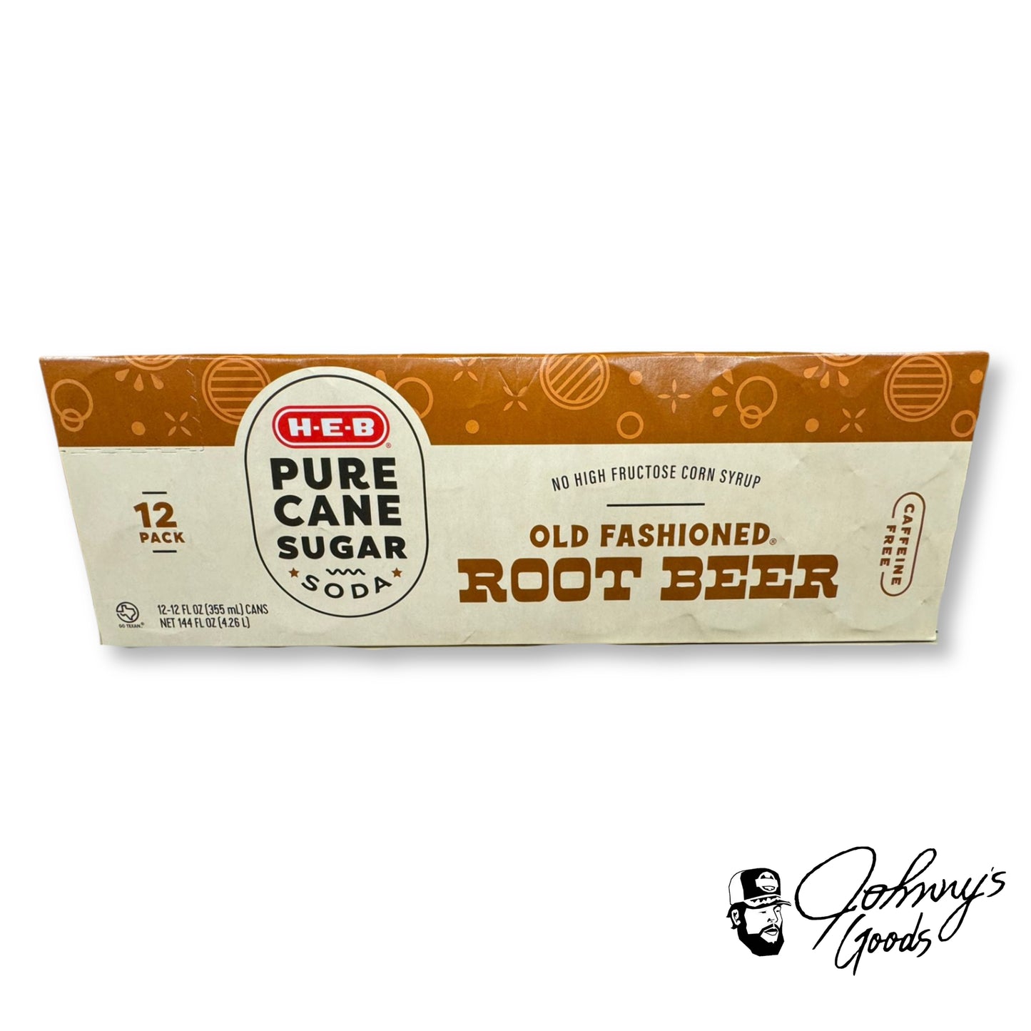 Heb soda can 12 pack pure cane sugar cola sweet root beer soda flavor