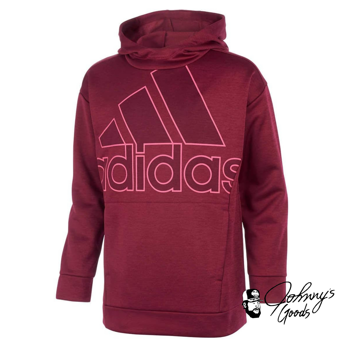 adidas Girls' Hooded Fleece Tunic Pullover Sweatshirt, Youth Medium