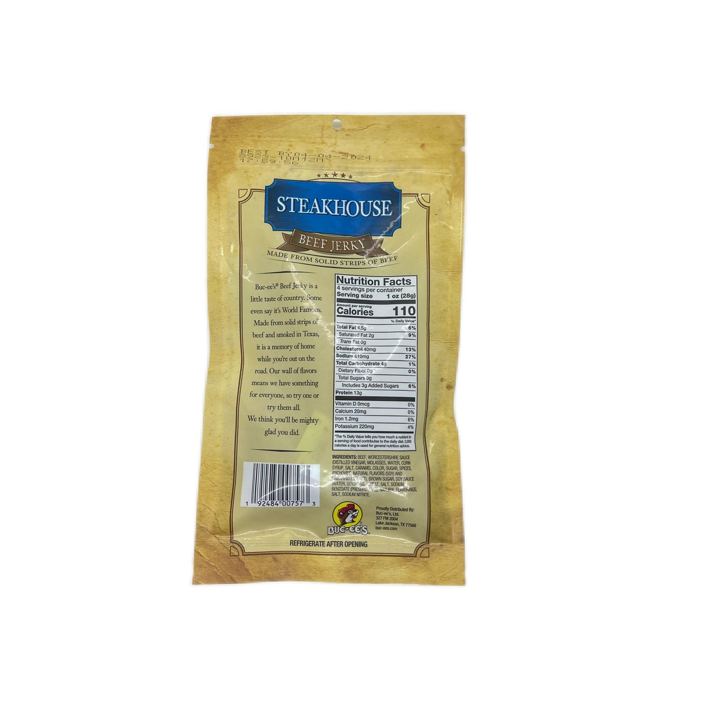 Buc-ee’s Steakhouse Beef Jerky buc ees buc ee's bucees buccees buc-ees