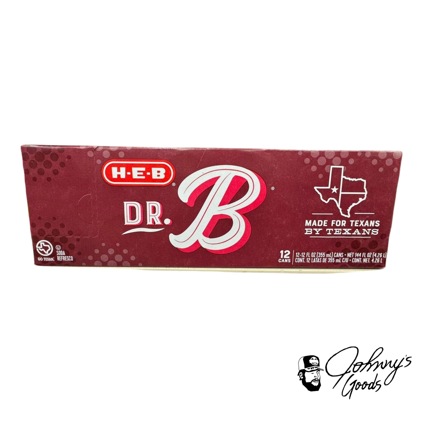 Heb soda can 12 pack sugar cola sweet dr b soda flavor texas