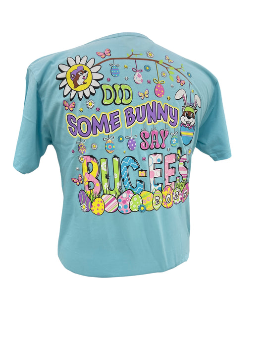 Buc-ee’s “Did Some Bunny Say Buc-ee’s 2026” Easter T-Shirt – Teal Spring Graphic Tee