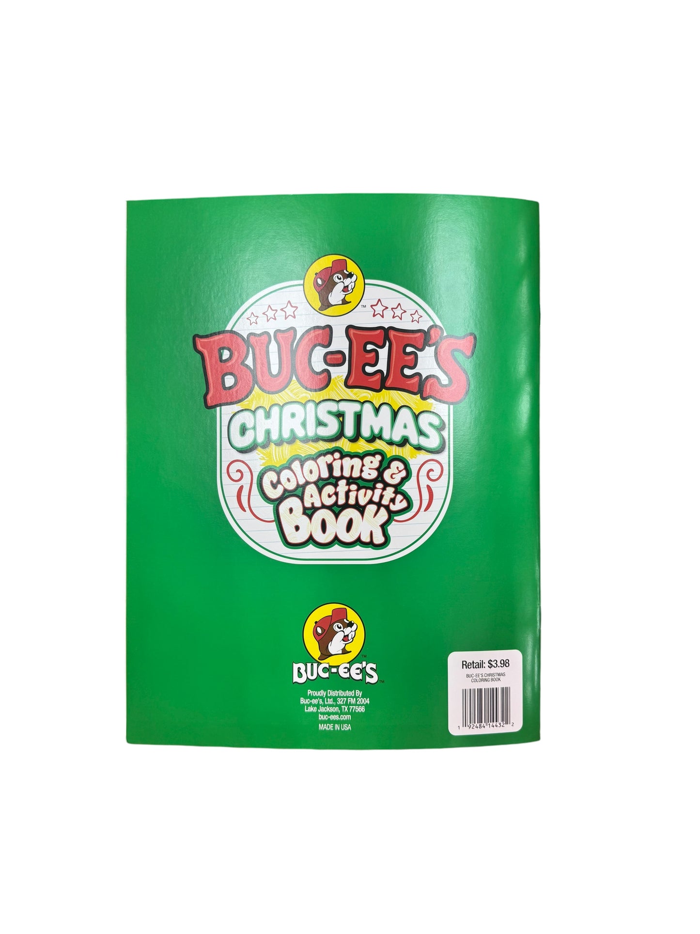 Buc-ee’s Coloring Books and Activities- Colors/Markers not included