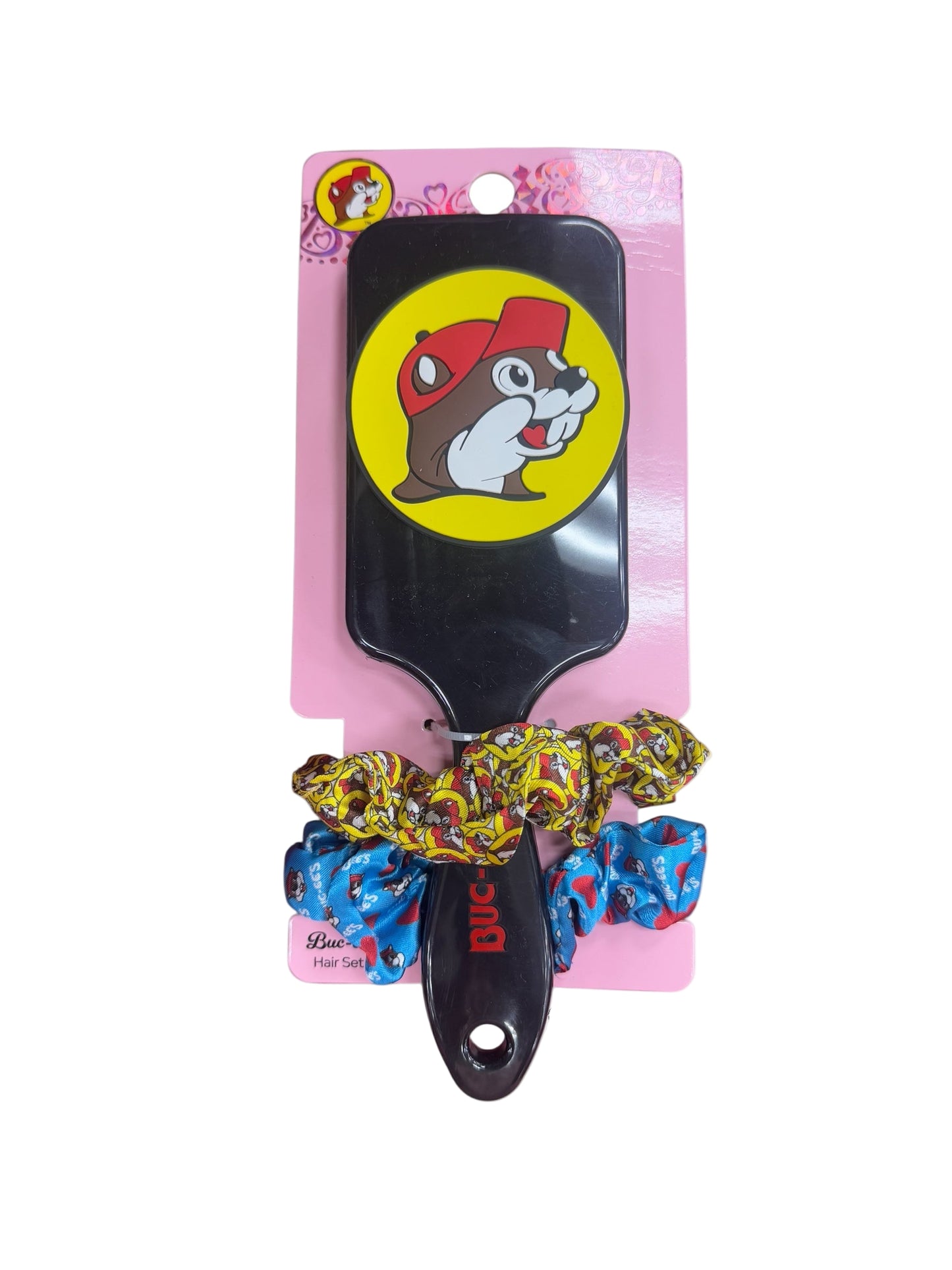 Buc-ee’s Hair Brush Logo and Scrunchie Combo