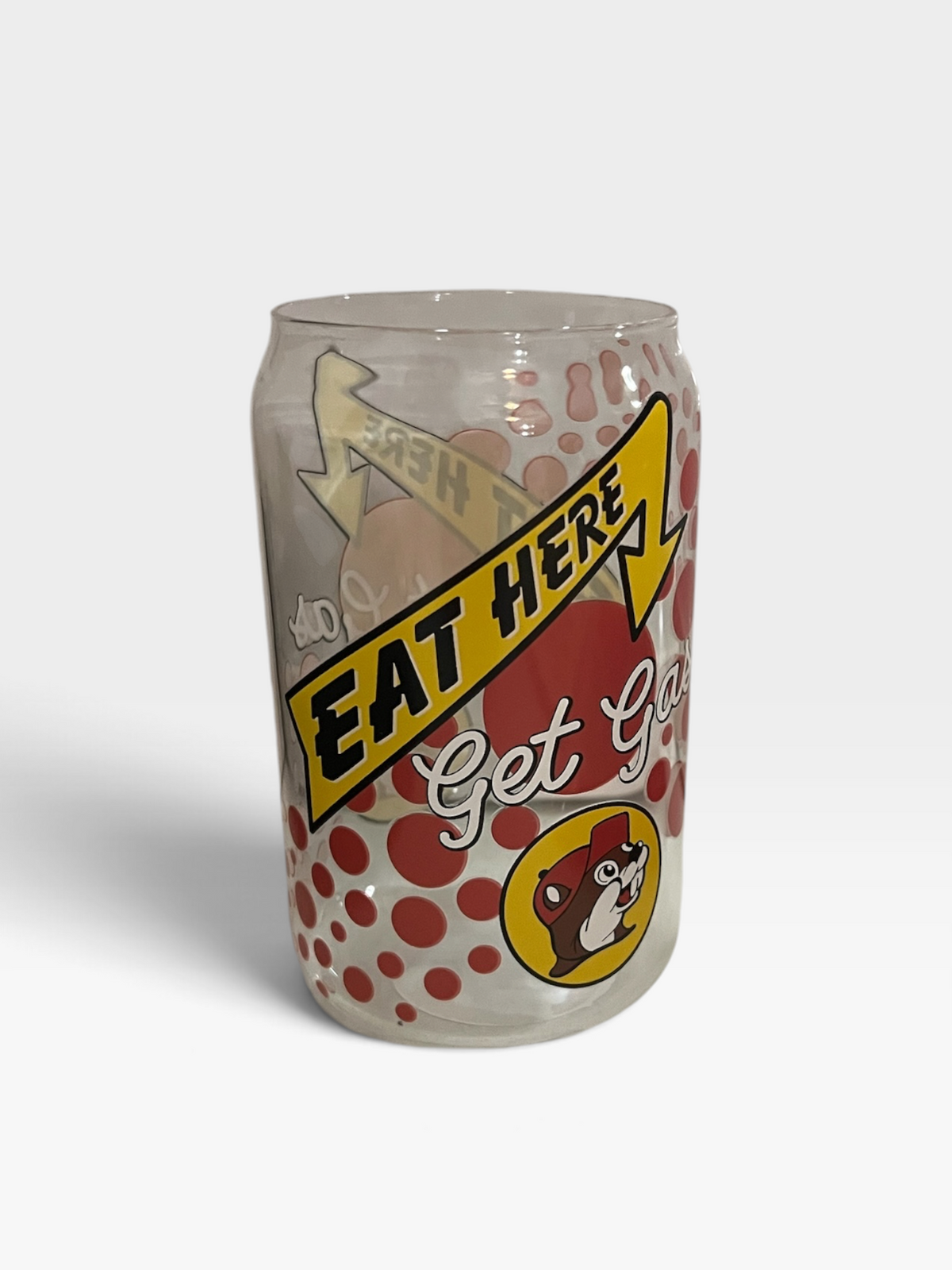 Buc-ee’s Glass Can Cup – Assorted Designs