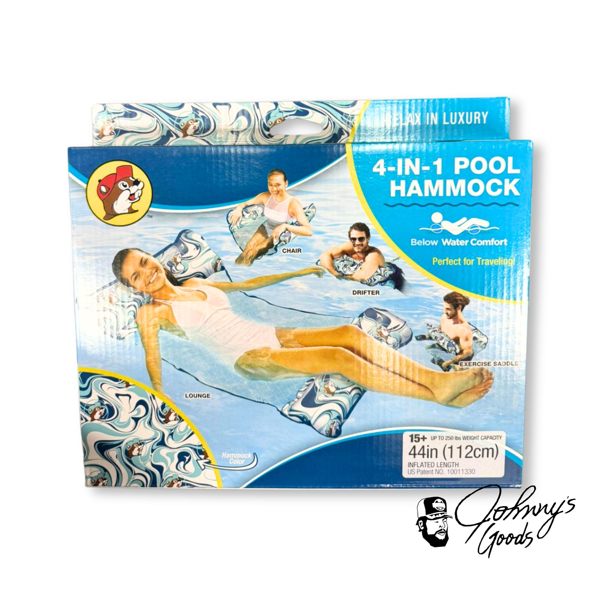 Buc-ee's 4-in-1 Pool Hammock 44 inches buc ees buc ee's bucees buccees buc-ees