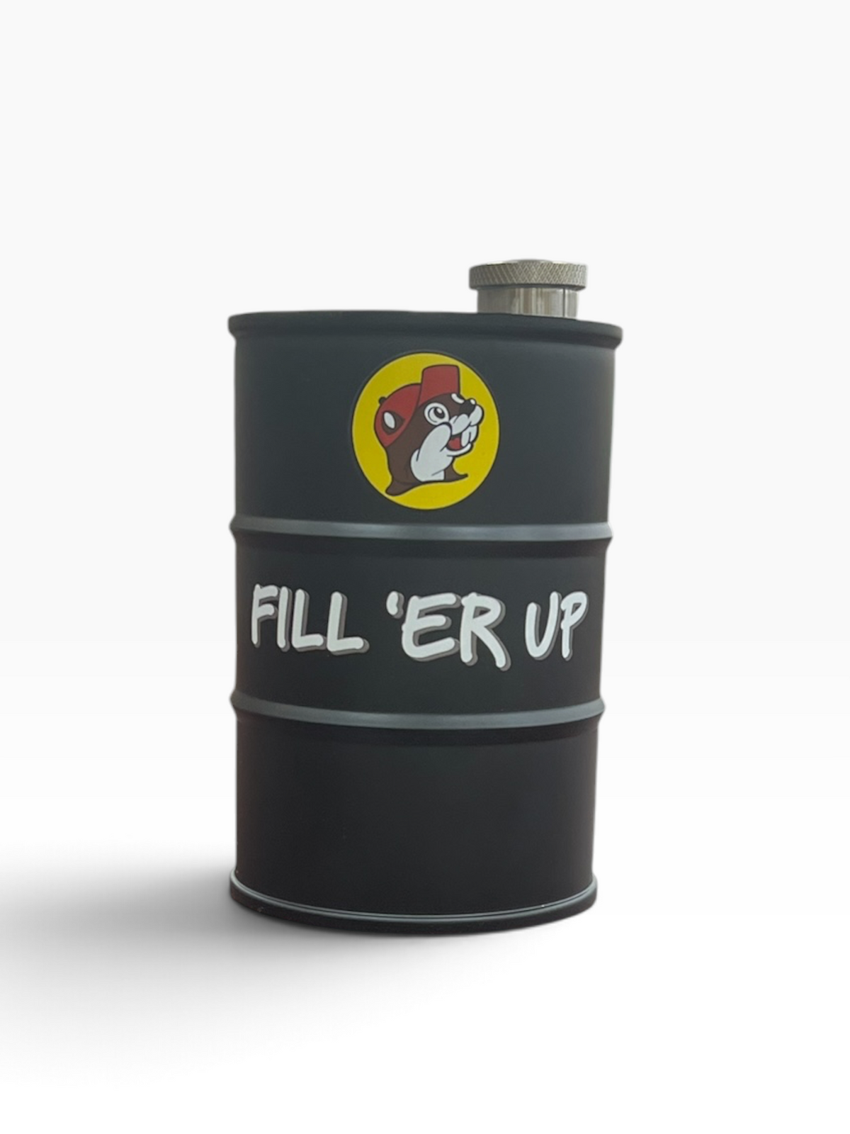 Buc-ee’s Fill ’Er Up Barrel Flask