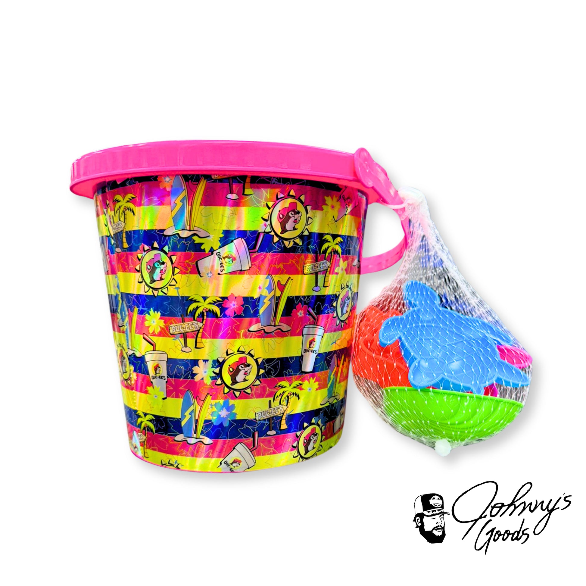 Buc-ee's Beach Bucket and Toys Set Fun Sand Play for Kids
