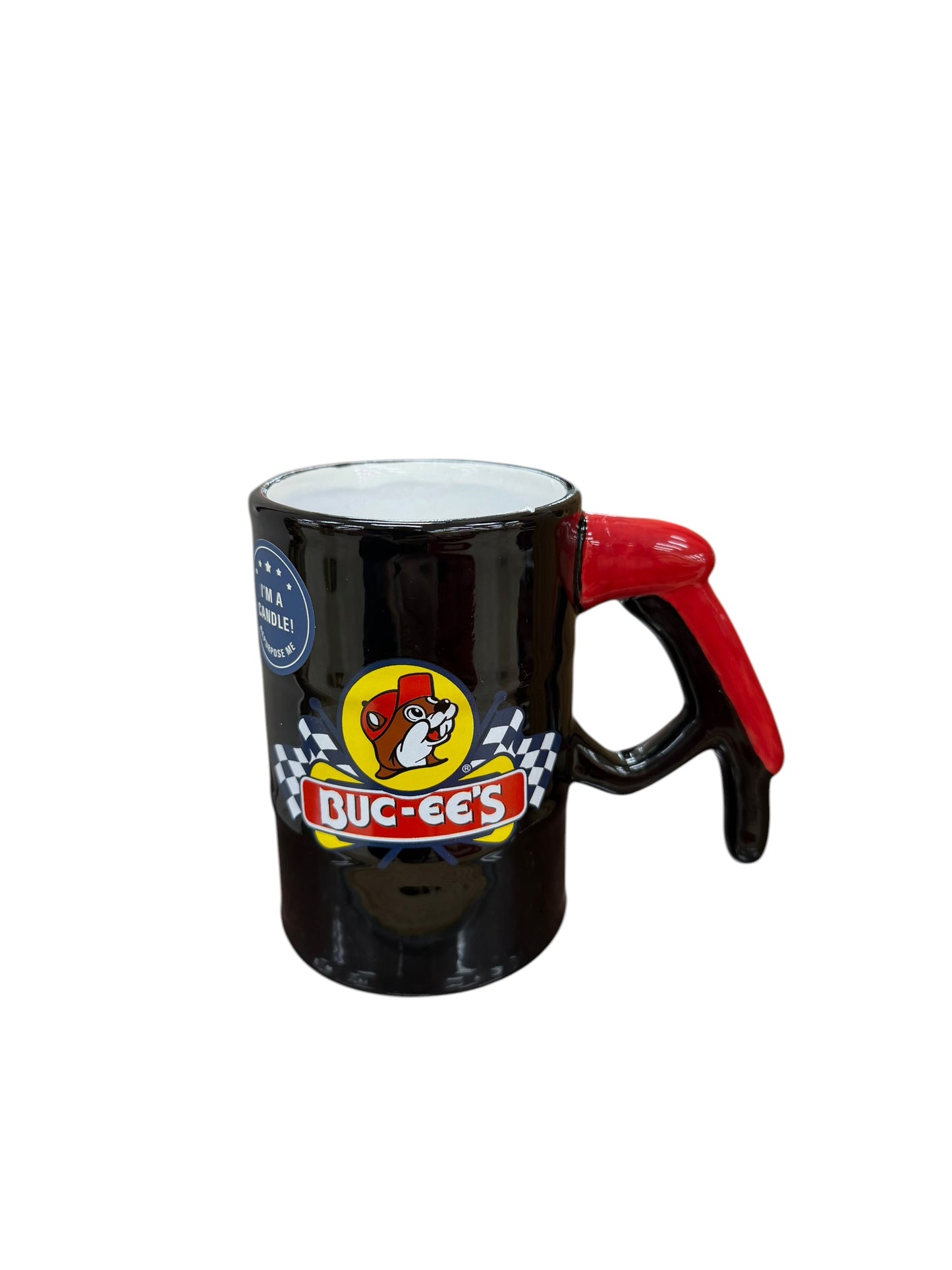 Buc-ee’s Woodsmoke Bourbon Candle Mug – Reusable Coffee Cup (9.7 oz)
