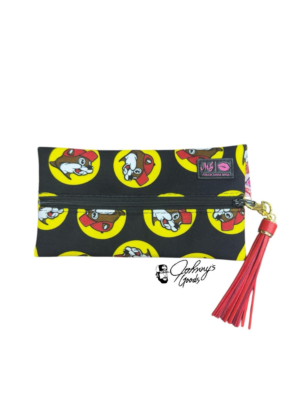 Buc-ee’s “Makeup Junkie Bags” Zipper Logo
