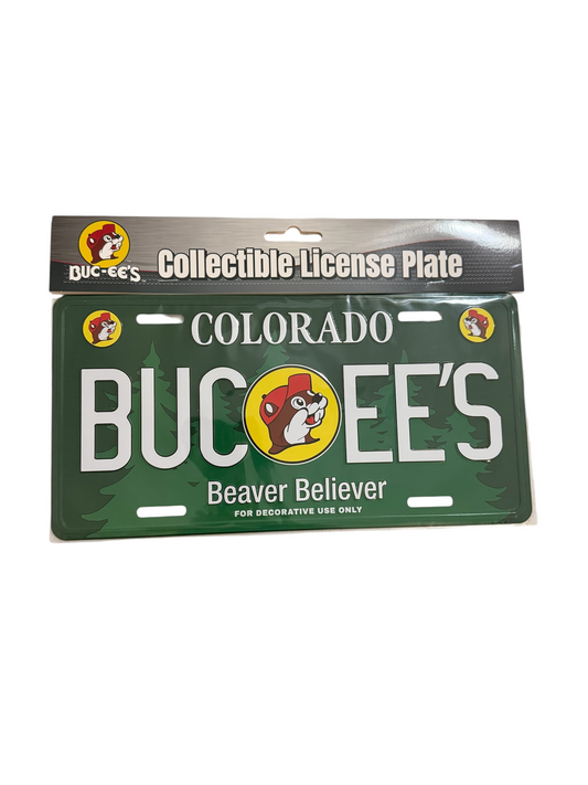 Buc-ee’s Colorado “Beaver Believer” Collectible License Plate