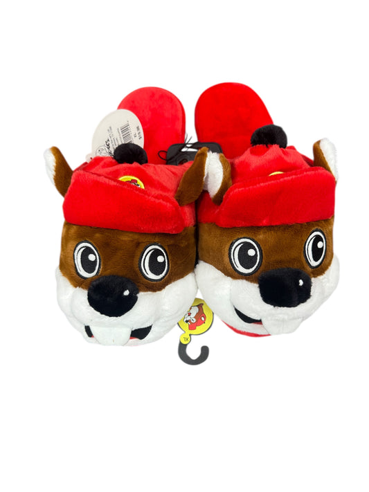 Buc-ee’s 3D Beaver Face Plush Slippers