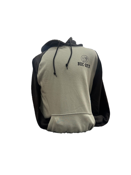 Buc-ee’s Two-Tone Hoodie – Black & Gray Pullover Sweatshirt