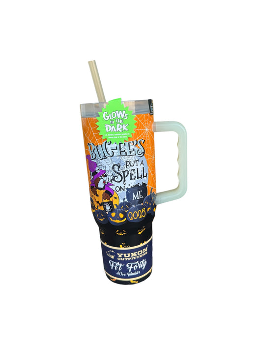 Buc-ee’s “Put a Spell on Me” Halloween Tumbler – 40 oz & 32 oz Stainless Steel Mug