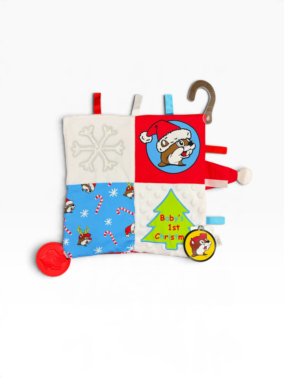 Buc-ee’s Baby’s First Christmas Blanket – Activity or Plush Lovey