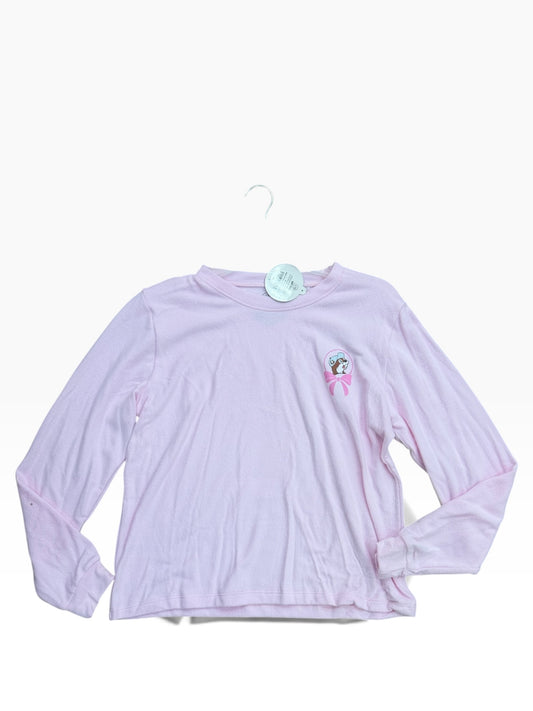 Buc-ee’s Pink Beaver & Bow Lounge Set – Long Sleeve Top and Shorts