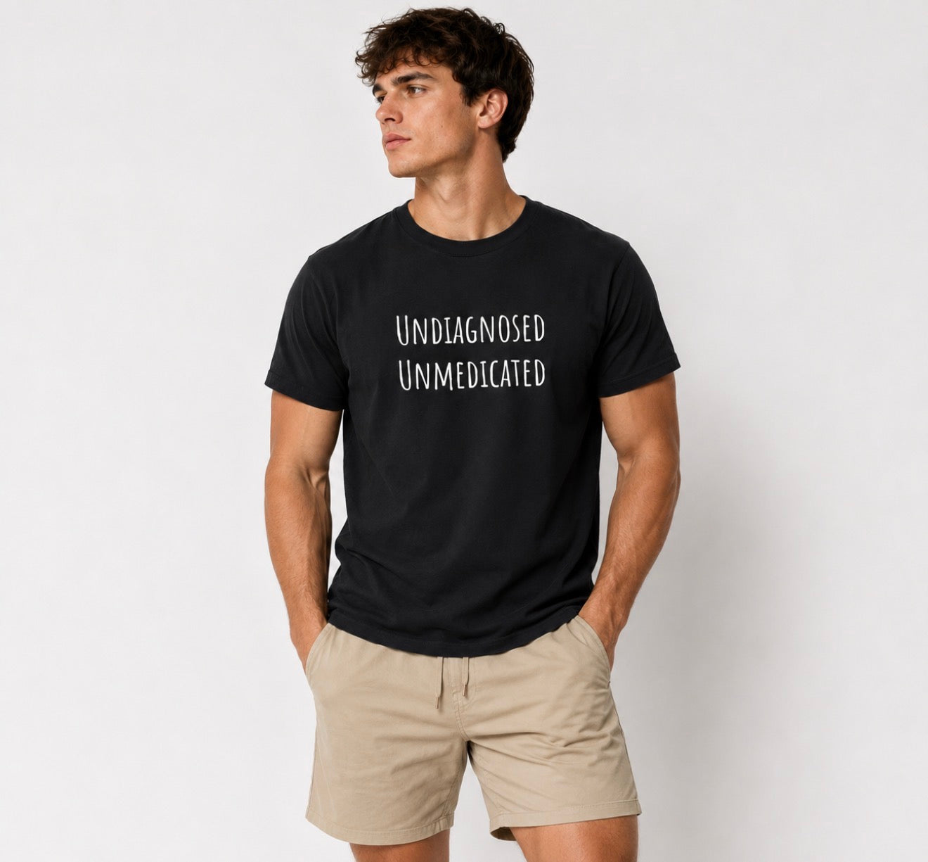 Unisex, Undiagnosed Unmedicated Graphic Tee