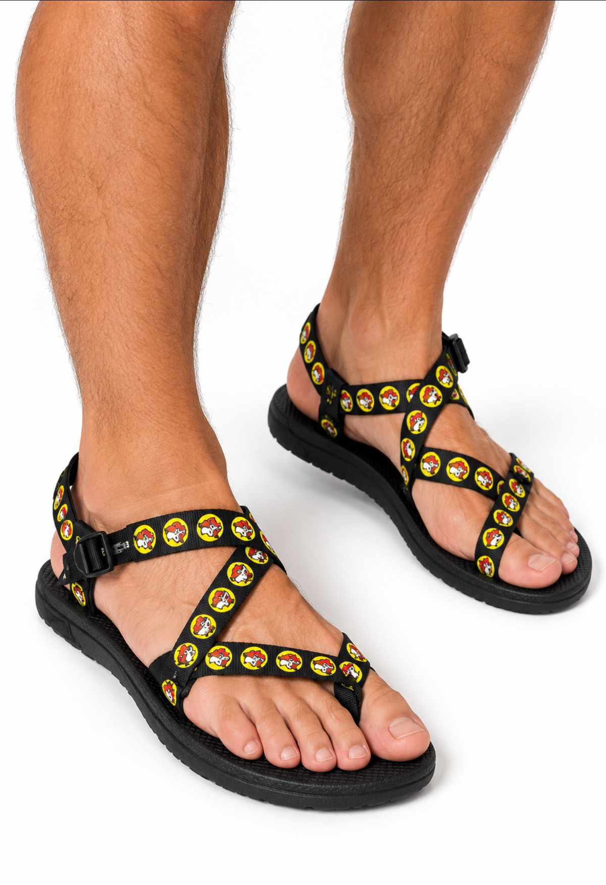 Buc-ee’s Chaco Sandals – Black Logo Straps