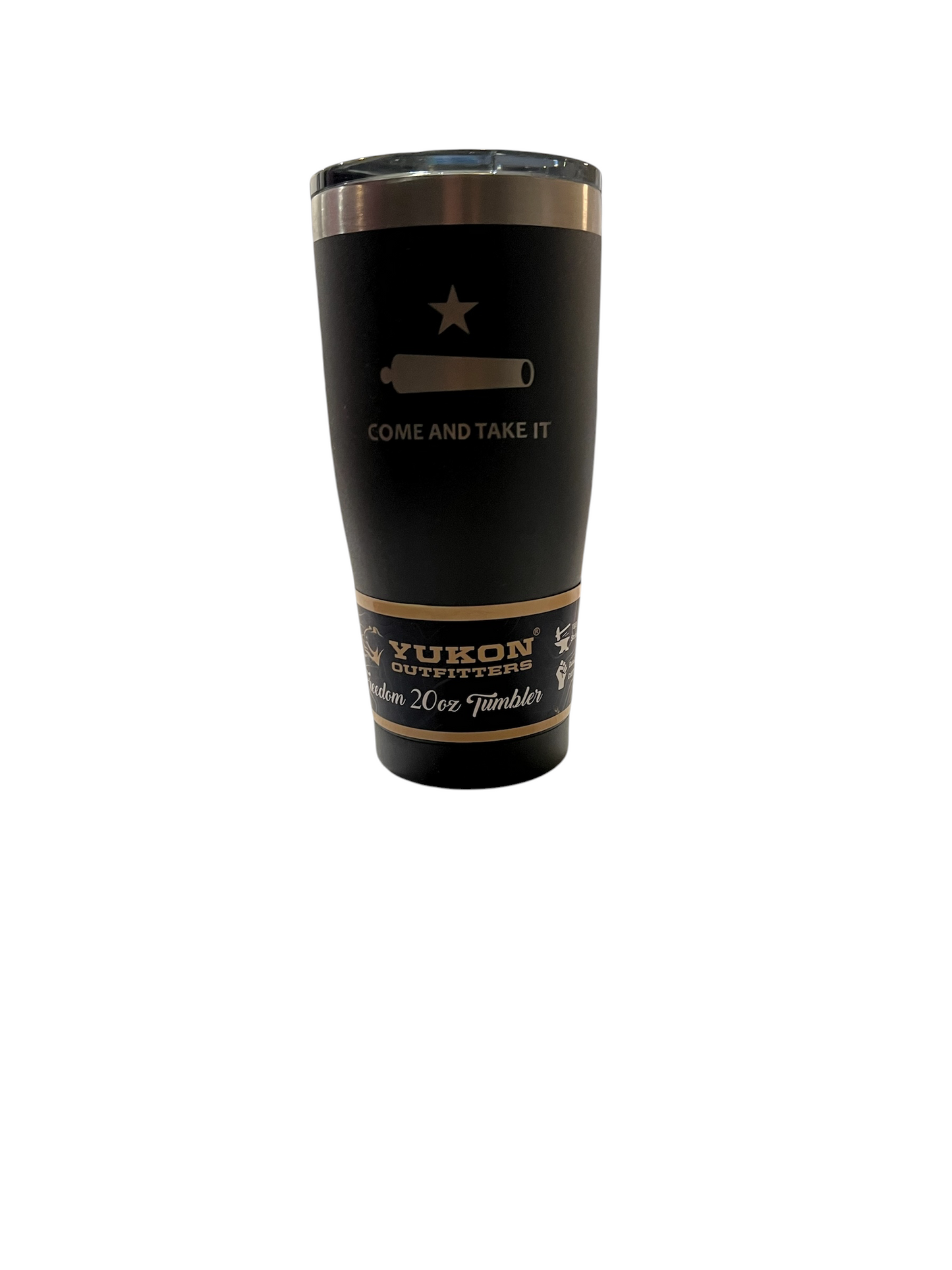 Come and Take It 20 oz Stainless Steel Tumbler – Grey