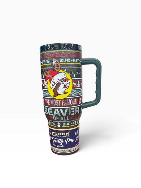 Buc-ee’s Christmas 40 oz Yukon Outfitters Fit Forty Pro Tumbler – Two Holiday Designs