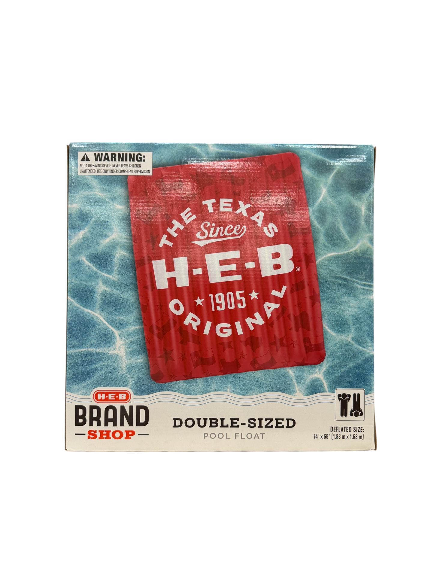 H-E-B Brand Shop Double-Sized Pool Float – Texas Original Since 1905