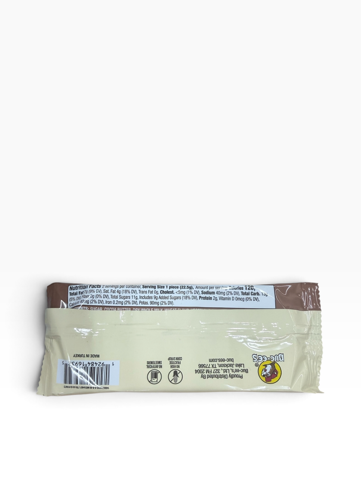 Buc-ee’s Crispy Wafer with Hazelnut Filling – Milk, White or Dark Chocolate – 1.58 oz