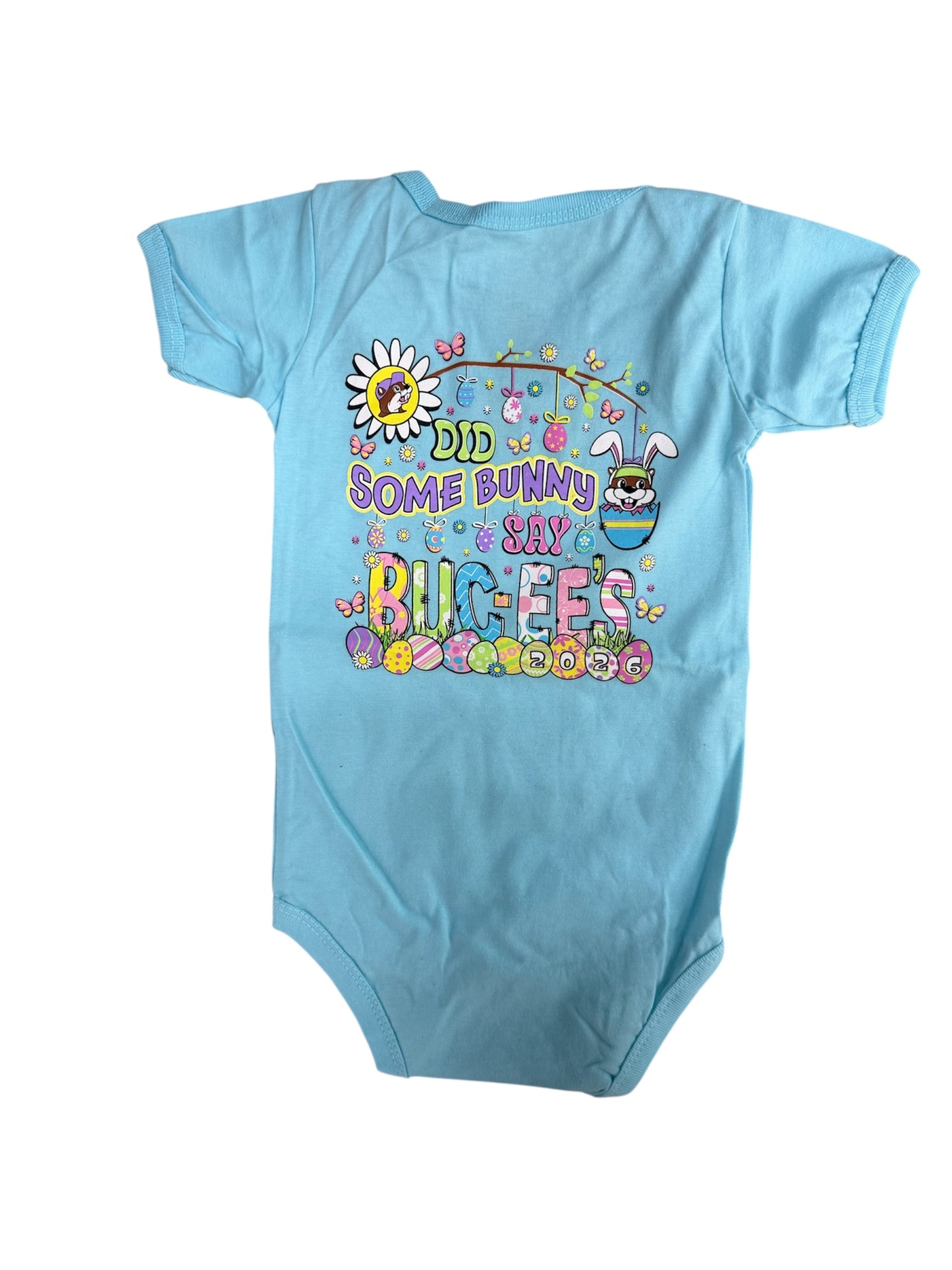 Buc-ee’s “Did Some Bunny Say Buc-ee’s 2026” Easter T-Shirt – Teal Spring Graphic Tee