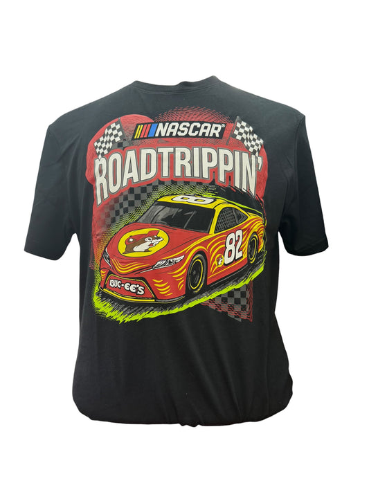 Buc-ee’s NASCAR Road Trippin’ Racing T-Shirt – Black Graphic Tee