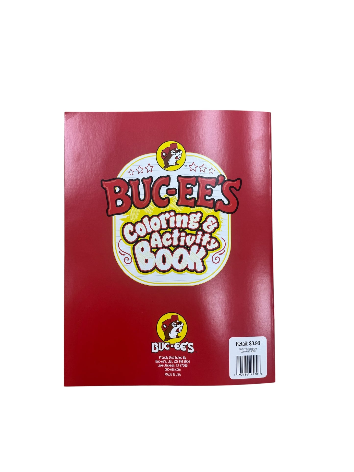 Buc-ee’s Coloring Books and Activities- Colors/Markers not included