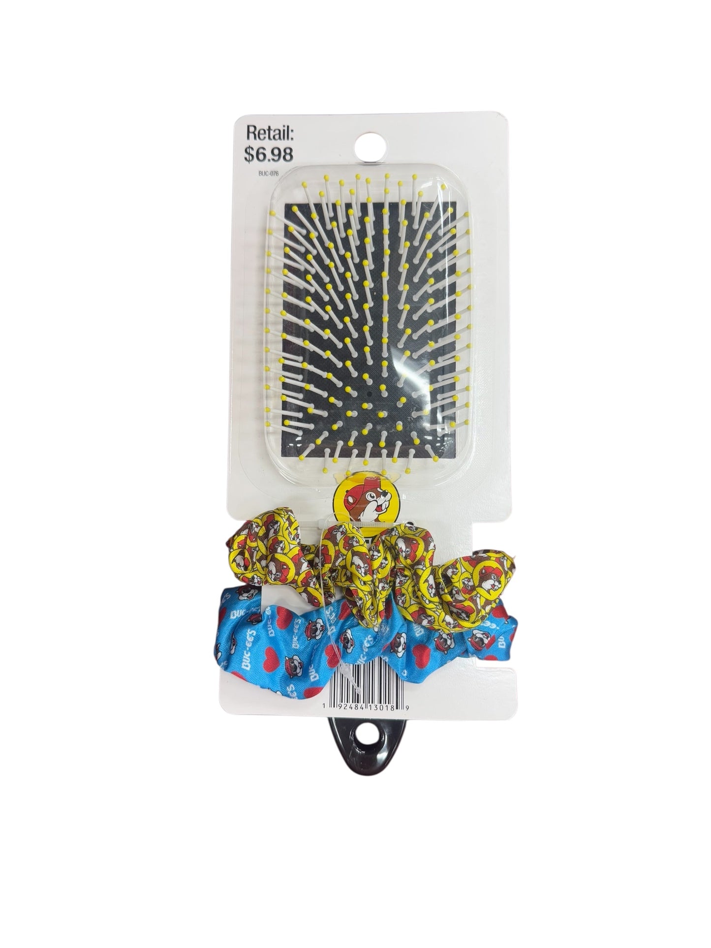 Buc-ee’s Hair Brush Logo and Scrunchie Combo