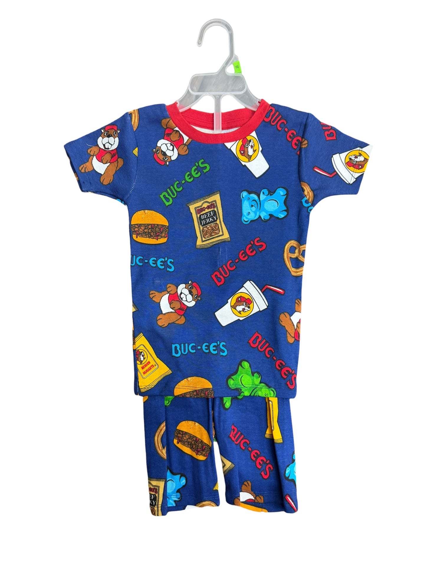 Buc-ee’s Kids Pajama Set – Blue Snack Print
