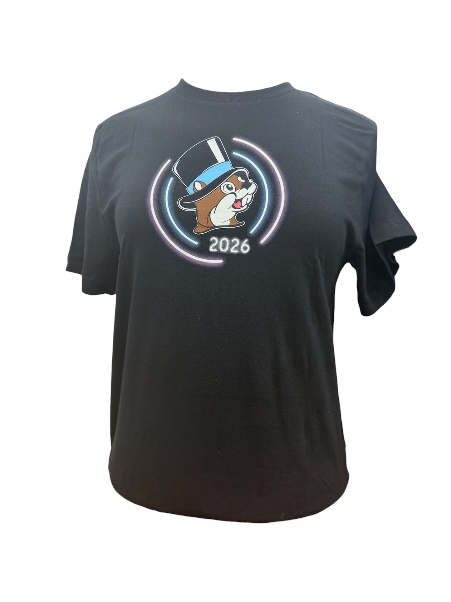 Buc-ee’s 2026 New Year Celebration T-Shirt –Neon Fireworks Edition