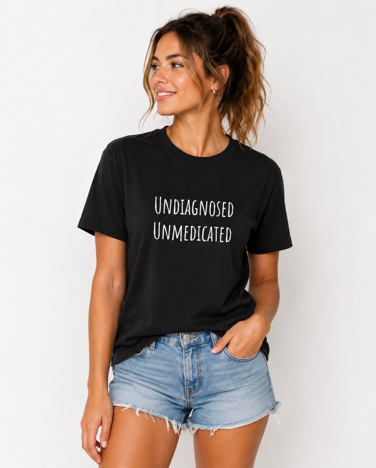 Unisex, Undiagnosed Unmedicated Graphic Tee