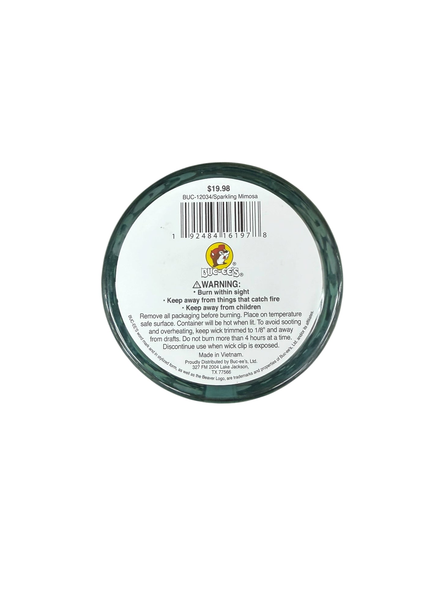 Buc-ee’s 2-Wick Scented Candle – Decorative Glass Jar (Sparkling Mimosa & Lavender Chamomile)