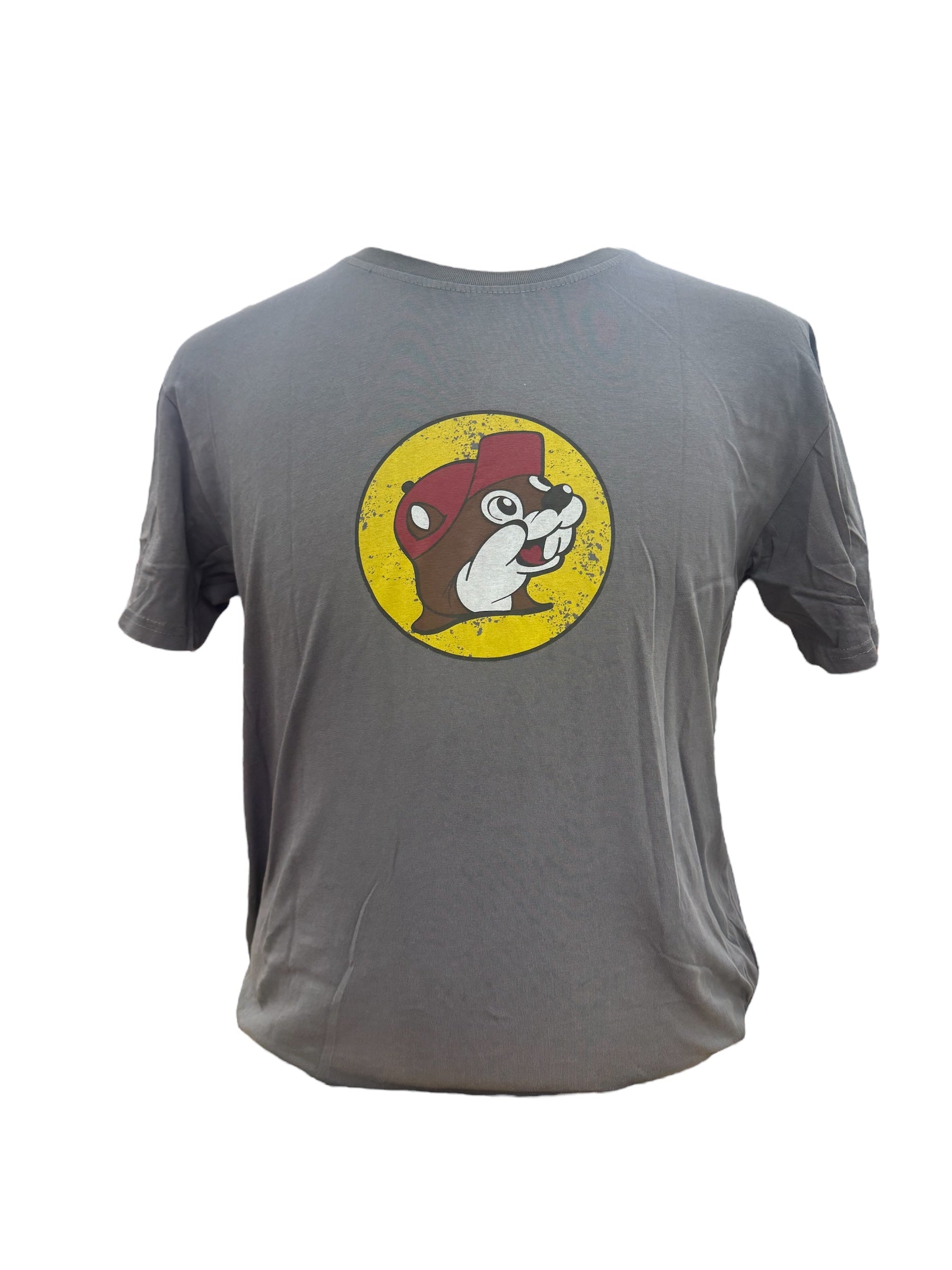 Buc-ee's “Spotted at Buc-ee's” Bigfoot Graphic Tee – Charcoal Gray